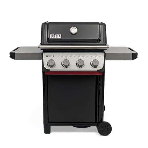Weber Spirit E-410/4 Burner Gas Grill, Durable Wheels, Heat Retaining Even Grill, Cooking Surface 51 x 46 cm, Compatible with Works Side Rails, Black/Silver - Image 2