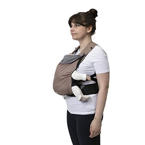 Chicco Skin Fit, Ergonomic and physiological baby carrier, Infants from 0 months to 9 kg, Adjustable, safe for baby's hips, padded cross straps, Abdominal belt, Hood - Image 4