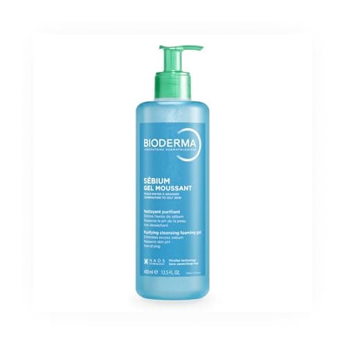 BIODERMA Sébium Gel Moussant – Nettoyant purifiant doux – Élimine l’excès de sébum et les impuretés – Peaux mixtes à grasses – Prescrit par des dermatologues – Flacon-pompe 500 ml - Image 2