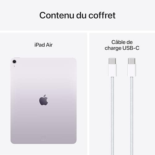 Apple iPad Air 13 Inch with M3 Chip: Apple Intelligence, Liquid Retina Display, 128GB, Front/Rear Cameras, 12MP Wi-Fi, 6E, Touch ID, One-Day Battery Life - Purple - Image 7