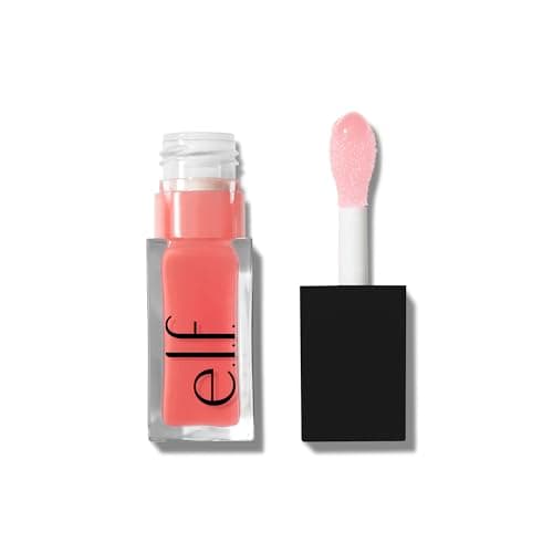 e.l.f. Glow Reviver Lip Oil, huile à lèvres nourrissante colorée pour une finition super brillante, infusée à l’huile de jojoba, produit végétalien et non testé sur les animaux, rose quartz - Image 3