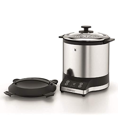 WMF KITCHENMINIS 0415260011 Rice Cooker, Capacity 1 L (250 g), Cooking Rice, Cereals, Vegetables (Steaming Basket Included), Elegant & Compact Stainless Steel Design, Timer & Keep Warm, 0415260011 - Image 2