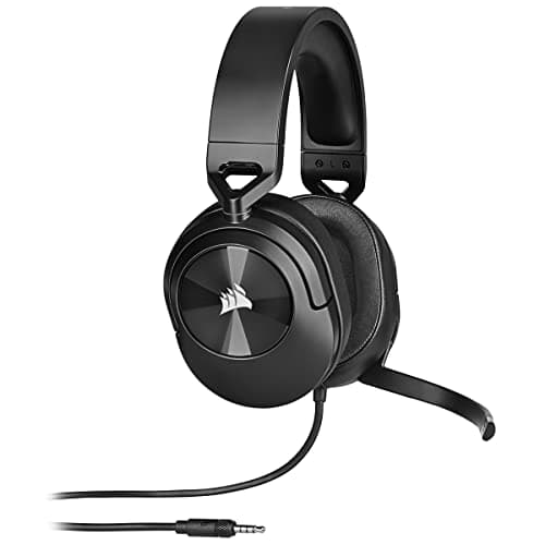 Corsair HS55 Surround Lightweight Multiplatform Wired Gaming Headset - Dolby 7.1 Surround Sound - iCUE Compatible - PC, Mac, PS5, PS4, Xbox, Nintendo Switch, Mobile - Carbon - Image 5
