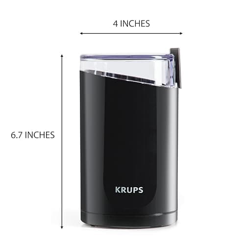 KRUPS Fast Touch Electric Coffee Grinder, Capacity 75 g, 200 Watts, F2034210, Black - Image 7