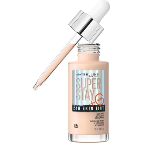 Maybelline New York - Fluid Foundation - Glow & Skin Care - Vitamin C - Long Lasting 24H - Vegan Formula - Superstay Skin Tint - Shade : 5 - 30 ml - Image 3