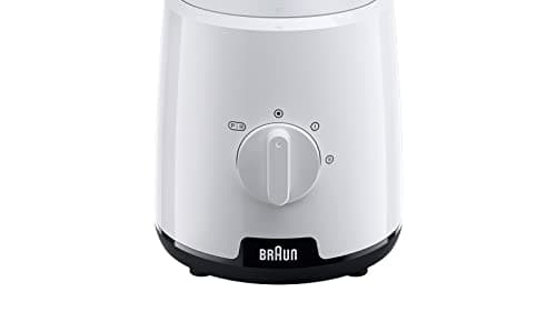 Braun Household PowerBlend 1 JB1050WH 600W 2-Speed Mixer, 1.5L Glass Blender Container and Ice Crusher Function, Kitchen Aid for Crushing, Crushing, Mixing, White - Image 4