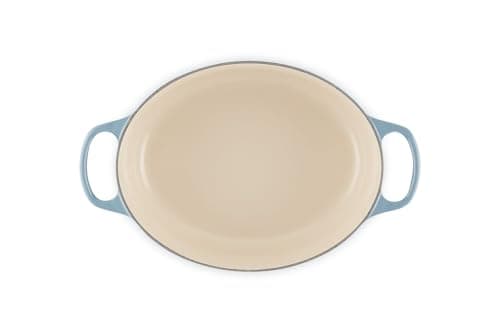 Le Creuset Chambray, 21178274344441 Signature Enamelled Cast Iron Casserole Dish with Lid, Ø 27 cm, Oval, 4.1 L, 4.4 kg, Chambray, 21178274344441 - Image 6