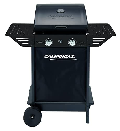 Campingaz Xpert 100 L Plus Rocky Gas Barbecue for Volcanic Stone, Gas Barbecue with 2 Burners, 7.1 kW Power, 2 Chrome Steel Grills, 2 Side Tables and Lava Stones - Image 2