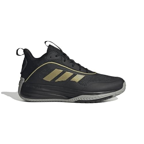 adidas Homme Own The Game 3 Shoes, Core Black/Gold Metallic/MGH Solid Grey, 44 2/3 EU - Image 4