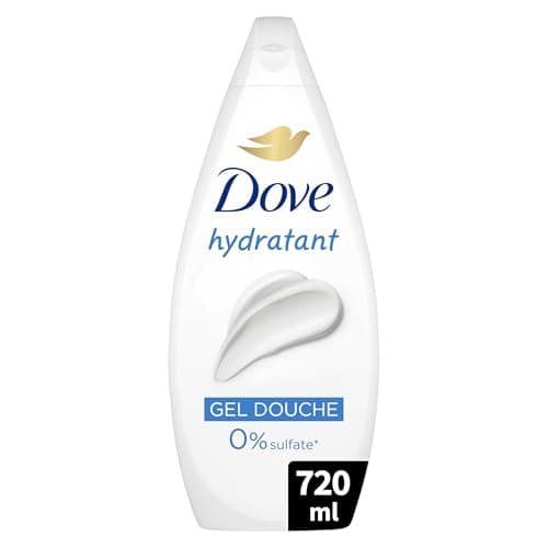 DOVE - Gel Douche - Essentiel Hydratant - Nettoie en douceur et adoucit la peau - Testé dermatologiquement - 0% Sulfate- 720 ml - Image 5