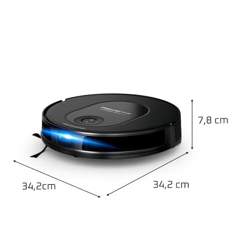 Rowenta X-Plorer Series 65, Robot Vacuum Cleaner, Laser Technology, Methodical Cleaning, Ultra Thin Design RR8L65WH, Black - Image 3