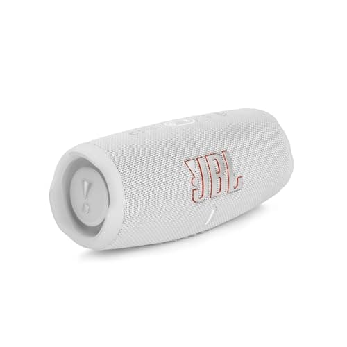 JBL Charge 5 – Enceinte portable Bluetooth avec chargeur intégré – Son puissant et basses profondes – Autonomie de 20 hrs – Etanche à l’eau et à la poussière – Blanc - Image 2