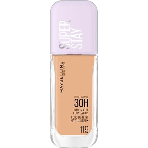 Maybelline New York - Fond de Teint Liquide Longue Tenue - Ultra-Résistant - Fini Mat Lumineux - Enrichi en Acides Aminés - Tous les Types de Peau - Superstay 30H Lumi-Matte - Teinte : 119 - 35ml - Image 2