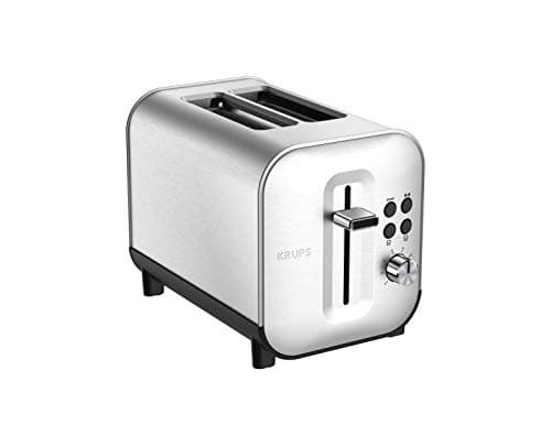 Krups Toaster with 2 wide slots, premium brushed stainless steel, 8 temperature settings, Extra-high lift, Crumb tray tray, Excellence KH682D10 - Image 2