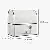 kwmobile Cover Compatible with KitchenAid 4.3-4.8 Liter - Protective Cover 14 x 14 x 8.9 Inches with 3 Pockets for Food Processor - Black-White - Image 5