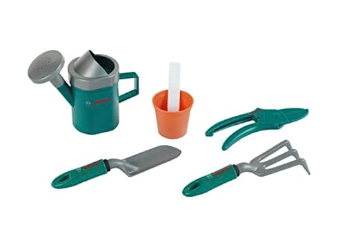 Theo Klein 2791 Bosch Gardening Box Filled – Numerous Accessories: Watering Can, Shovel Short Handle, Rake, Pruning Shears, etc. – Dimensions: 31.8 x 14 x 17 cm – For Children from 3 Years Old - Image 6