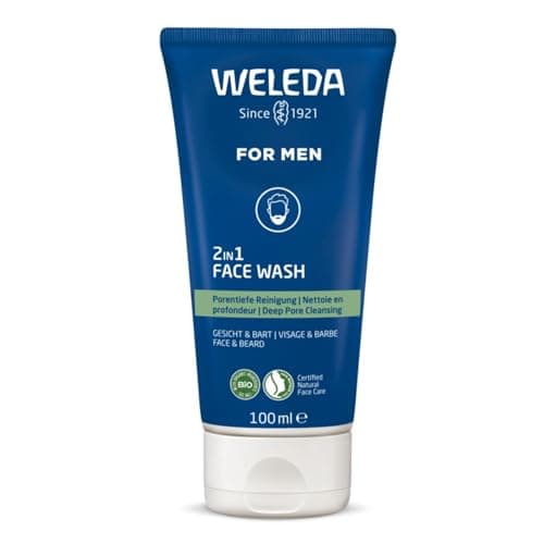 WELEDA - Gel nettoyant 2en1 visage et barbe Homme - Nettoie en profondeur, prévient les impuretés et réduit l'excès de sébum - NATRUE* - Vegan*** -100 ml - Image 3