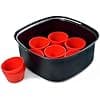 Philips Airfryer Accessory Kit - 9 Silicone Muffin Moulds, Large 7.2L Baking Tub Compatible with Philips Airfryers XXL (HD9956/00) - Image 2