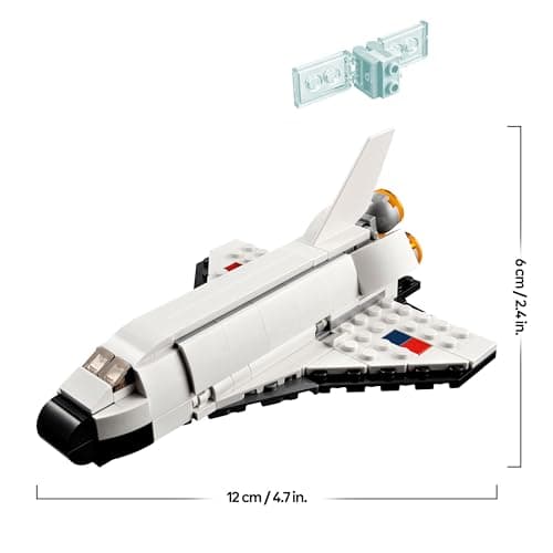 LEGO 31134 Creator 3-en-1 La Navette Spatiale, Jouet de Navette Spatiale en Vaisseau en Figurine Astronaute, pour Enfants, Garçons et Filles Dès 6 Ans, Idée Cadeau - Image 8