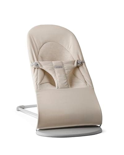 BabyBjörn Bouncer Balance Soft, Woven/Jersey, Tri-Fabric, Light Beige - Image 2