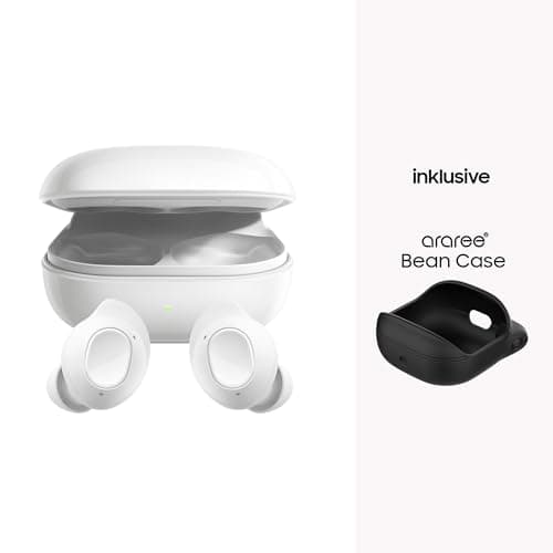 Samsung Galaxy Buds FE Wireless Bluetooth Headphones with Back Case Bean, ANC, 3 Microphones, Touch Control, Deep Bass, Charging Cable, White - Image 4