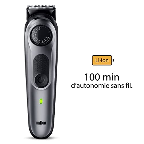 Braun Tondeuse À Barbe Series 5 BT5440 Pour Hommes, Lame Ultra Affutée Pour Bien Tailler La Barbe, 40 Réglages De Longueurs Et Outils De Stylisation, 1 Mini-Rasoir, 1 Sabot De Précision, Rechargeable - Image 7