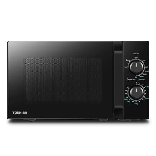 Toshiba MW2-MG20P(BK) 20L Microwave Oven 800W/1000W Grill with Crispy Grill and Combined Cooking Function, 9 Power Levels, LED Bulb, Easy Defrost, Black - Image 2