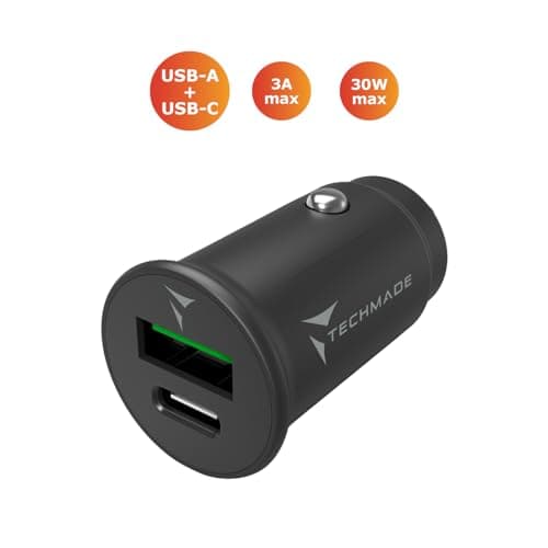 USB Car Charger - Dual USB Type-C and USB Type-A Input for Mobile Phones, Smartphones, Car Electronics Accessory, Charging Adapter, 2 USB Sockets, Cigarette Lighter Socket - Image 4