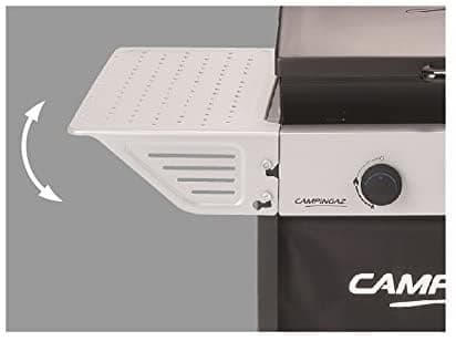 Campingaz Xpert Gas Barbecue 100 L Plus Rocky, Compact 2 Burner Barbecue, 7.1kW Power, Steel Grill, 2 Side Shelves and Steel Trolley - Image 6