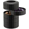 Alessi - MDL19 B - Nespresso Capsule Holder Container with 5 Rotating Shelves, Thermoplastic Resin, Black - Image 3