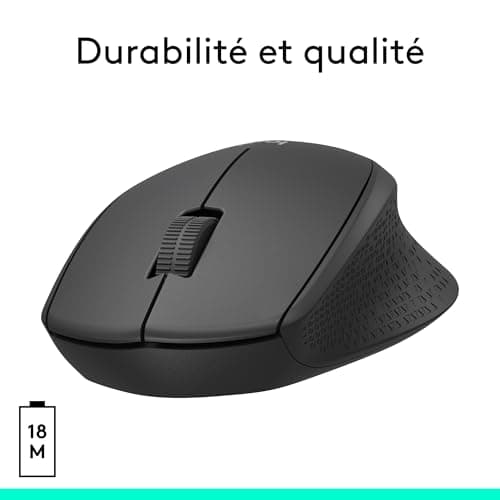 Logitech 910-004909 M330 Silent Plus Wireless Mouse, Nano USB Receiver 2.4GHz, Optical Sensor Resolution 1000 dpi, Battery Life 2 Years, Compatible with PC, Mac, Laptop, Chromebook, Black - Image 7