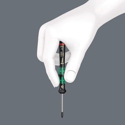 Wera 05073675001 Kraftform Micro-Set/12 SB 1 Electronic Screwdriver Set, 12 Pieces, Green - Image 5