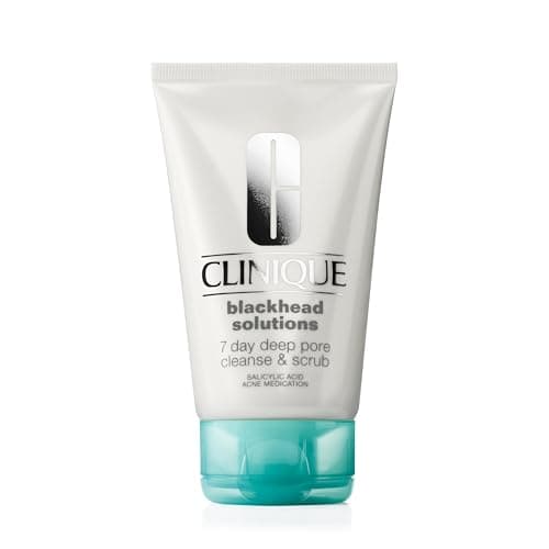 Clinique Blackhead Solutions Nettoyant Exfoliant Anti-points Noirs 7 Jours, Nettoyant visage quotidien à l'Acide Salicylique + Vitamine E, Tous types de peaux, 125 ml - Image 2