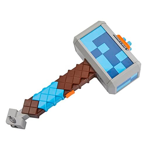Nerf Minecraft, marteau lance-fléchettes Stormlander, tire 3 fléchettes, inclut 3 fléchettes Nerf Elite officielles - Image 7