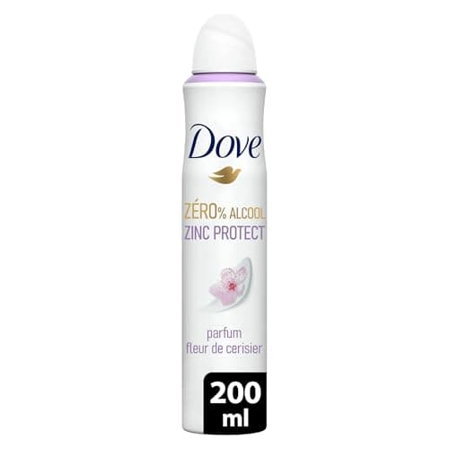 DOVE - Zinc Protect Women's Deodorant - Spray - 0% Alcohol - Cherry Blossom Fragrance - 72h of Odour Protection - 200ml - Image 5