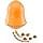Ferplast Jouet Chien, Distributeur Croquettes ou Friandises, en Caoutchouc Naturel Durable à Mâcher, Arôme de poulet, Rebondissant, Lancer et rapporter, CRAZY BELL Jouets pour Grand Chien, Orange - Image 5