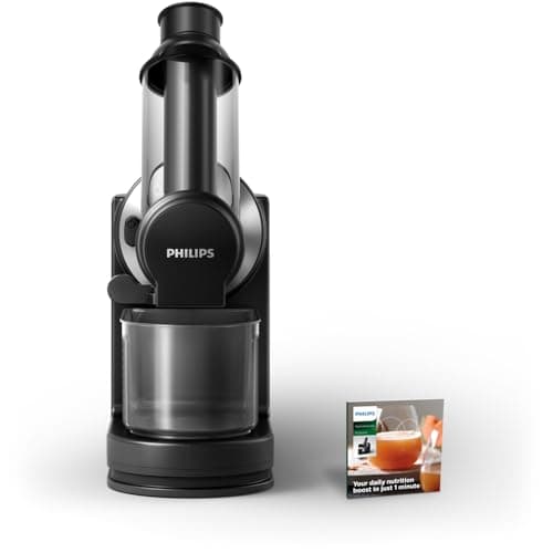 Philips Viva Collection Juice Extractor, XL Fireplace, 70 mm, Quick Clean in 90 Seconds, Easy Assembly, White, Black/Silver (HR1889/70) - Image 4