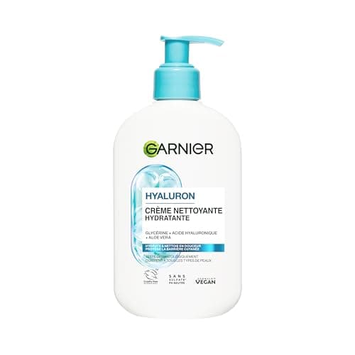 GARNIER Skin Active - Gel Nettoyant Apaisant - pH Neutre - Élimine Maquillage & Impuretés - Hydrate & Repulpe - Enrichi En Aloe Vera, Glycérine & Acide Hyaluronique - Vegan & Cruelty Free - 250 ml - Image 2