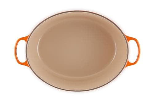 Le Creuset Signature Enamelled Cast Iron Casserole Dish with Lid, 40 cm, Oval, 13.9 L, Volcanic, 21178400902430 - Image 5