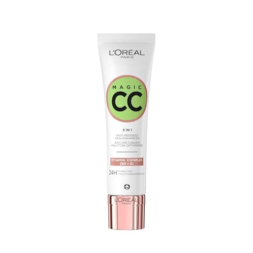 L'Oréal Paris - CC Crème 5-in-1 - Universal Anti-Redness Cream - Enriched with Vitamins B5 and E - Hydration 24H - Sensitive Skin & Oily Skin - Magic CC Cream - Universal Shade - 30 ml - Image 2