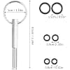 Dokeno Oval Head Key, Coffee Machines, Oval Head End with Key Ring Screws Coffee Machine Repair Tool Compatible with Jura Krups Aeg Nespresso Coffee Machines - Image 3