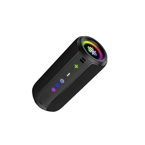 Powerful 5.4 Wireless Bluetooth Speaker with Powerful Bass, 30W Powerful Speaker, 30H Battery Life, 360 Degree Surround Sound, TWS Pairing, IPX7, AUX, TF Card, for Outdoor/Party/Travel, Matte Black - Image 6
