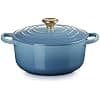 Le Creuset Chambray 21177204344441 Enamelled Cast Iron Signature Casserole Dish with Lid, Ø 20 cm, Round, 2.4 L, 3.1 kg - Image 2