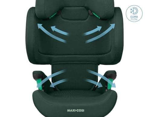 Maxi-Cosi Rodifix R i-Size, ISOFIX Car Seat, 3-12 Years, 100-150 cm, ClimaFlow Technology, G-CELL Side Impact Protection, Adjustable Height, Quick and Easy Buckle, Authentic Green - Image 6