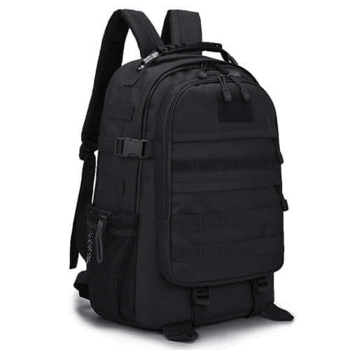 VINBAGGE Sac à Dos Randonnée Tactique Militaire 35L/40L Sac à Dos Imperméable USB Multifonction pour Outdoor Voyage Trekking Camping Chasse,Noir - Image 2