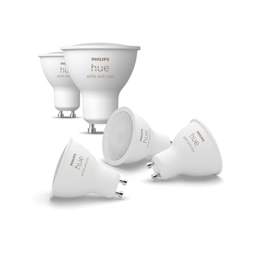 Philips Hue White and Color Ambiance Smart LED Bulb, Pack of 5, GU10 Base, 400 Lumens, Bluetooth Compatible, Works with Alexa, Google Assistant and Apple HomeKit - Image 3