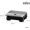 Grill Braun Sandwich Maker 5 SM5005 800 W Stainless Steel / Black - Image 4
