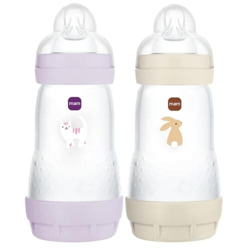 MAM Easy Start/Anti-Colic Bottle 260 ml Lilac + Sand Pack of 2 - Image 2
