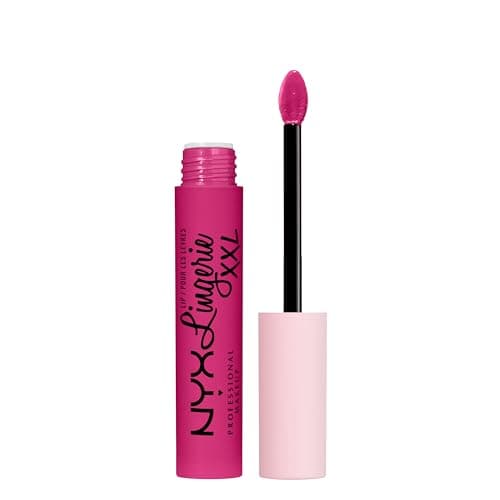 NYX Professional Makeup Rouge à Lèvres Liquide Mat Lip Lingerie XXL, Longue Tenue, Formule Vegan, Sans transfert, Teinte : Pink Hit (19) - Image 3