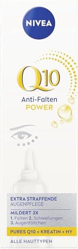 NIVEA Q10 Power Extra Firming Anti-Wrinkle Eye Cream Relieves Wrinkles and Puffiness, Firming Moisturizer with Q10, Creatine & Hyaluronic Acid (15 - Image 2